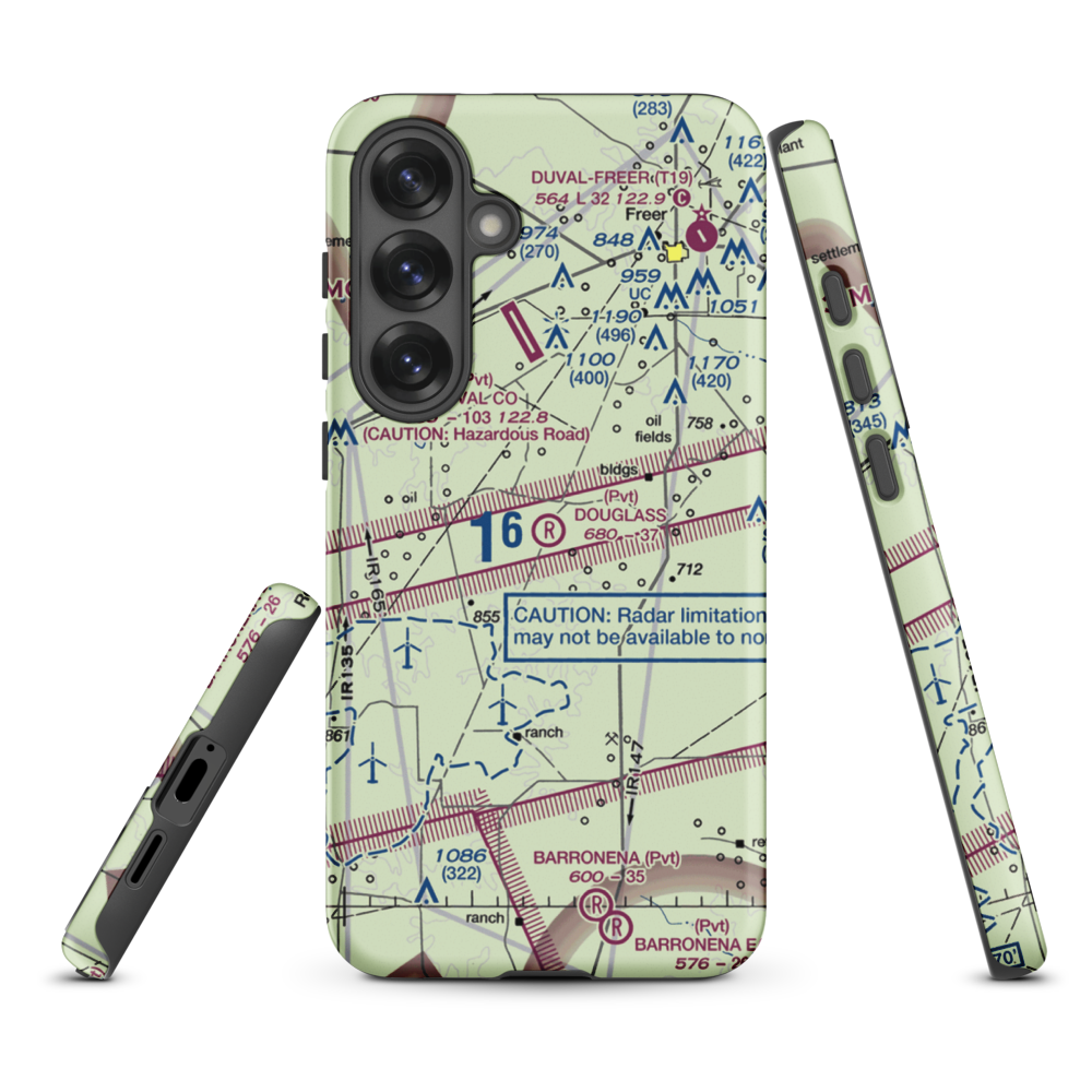Douglass Ranch Airport (TX56) VFR Sectional Samsung Phone Case Samsung Galaxy S25 Plus model shown