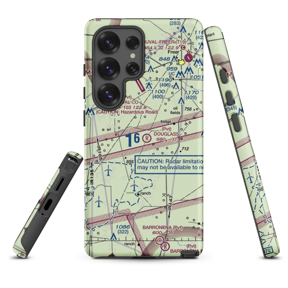 Douglass Ranch Airport (TX56) VFR Sectional Samsung Phone Case Samsung Galaxy S25 Ultra model shown