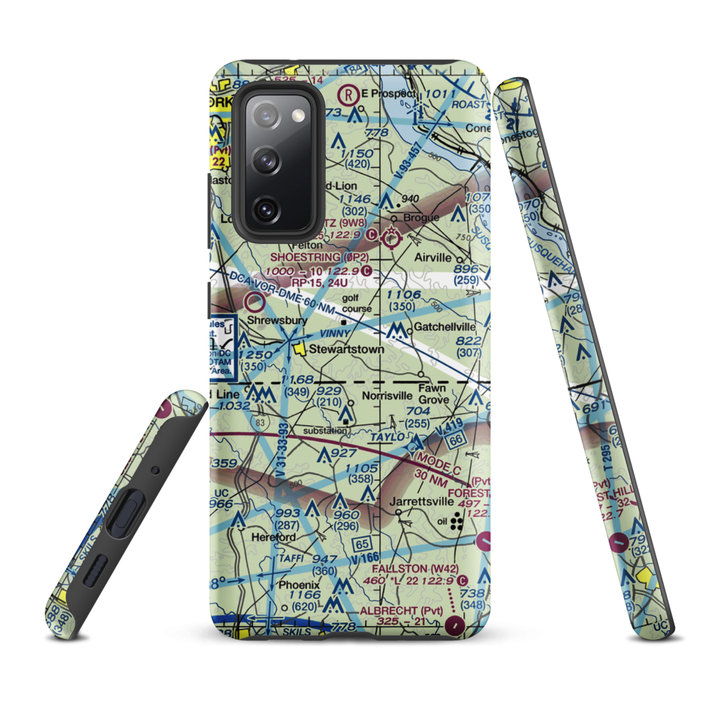 Draco STOLport (84PN) VFR Sectional Samsung Phone Case Samsung Galaxy S20 FE model shown