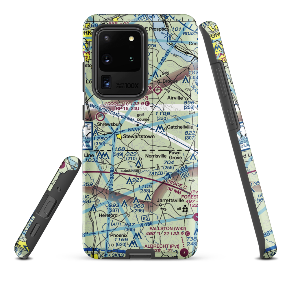 Draco STOLport (84PN) VFR Sectional Samsung Phone Case Samsung Galaxy S20 Ultra model shown