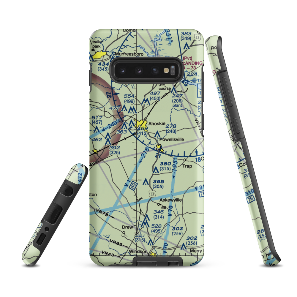 Dragonfly Field (15NC) VFR Sectional Samsung Phone Case Samsung Galaxy S10 Plus model shown