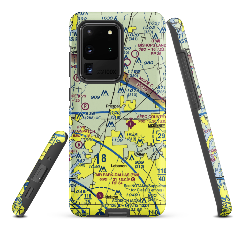 Drewery Airport (6TX3) VFR Sectional Samsung Phone Case Samsung Galaxy S20 Ultra model shown