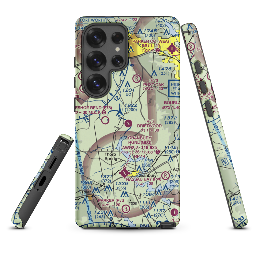 Driftwood Ranch Airport (XA86) VFR Sectional Samsung Phone Case Samsung Galaxy S25 Ultra model shown