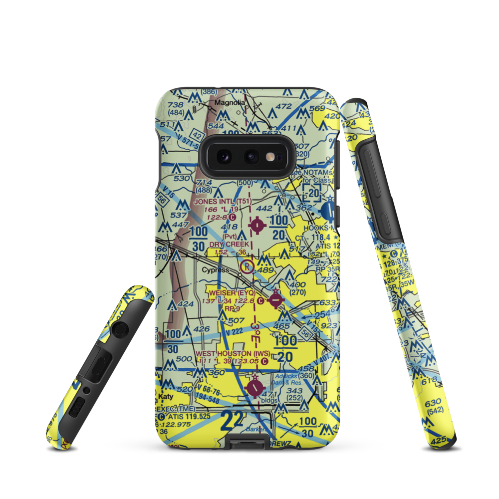 Dry Creek Airport (TS07) VFR Sectional Samsung Phone Case Samsung Galaxy S10 Plus model shown