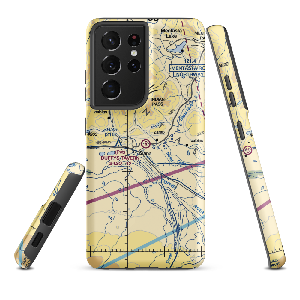 Duffys Tavern Airport (DDT) VFR Sectional Samsung Phone Case Samsung Galaxy S21 Ultra model shown