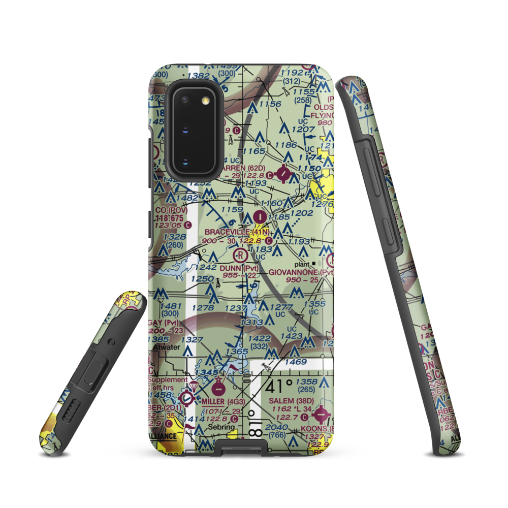 Dunn Field (42OH) VFR Sectional Samsung Phone Case Samsung Galaxy S20 model shown