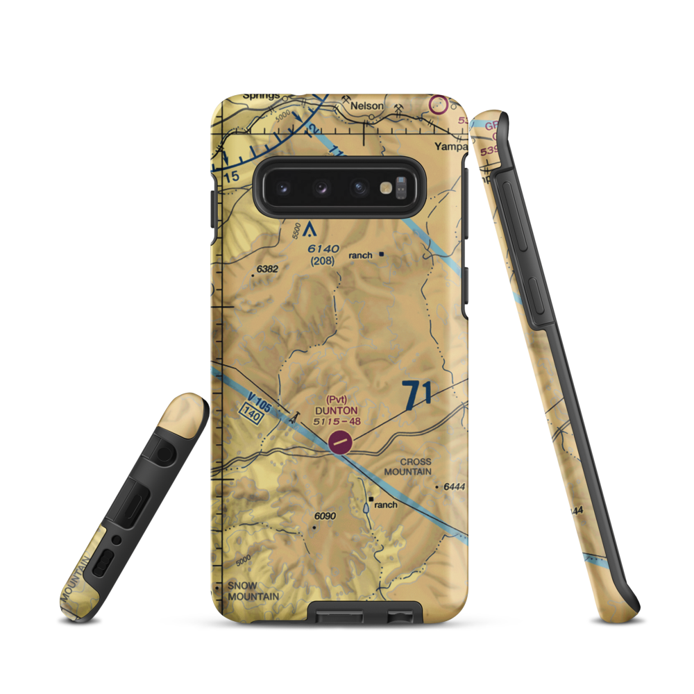 Dunton Ranch Airport (73AZ) VFR Sectional Samsung Phone Case Samsung Galaxy S10 model shown