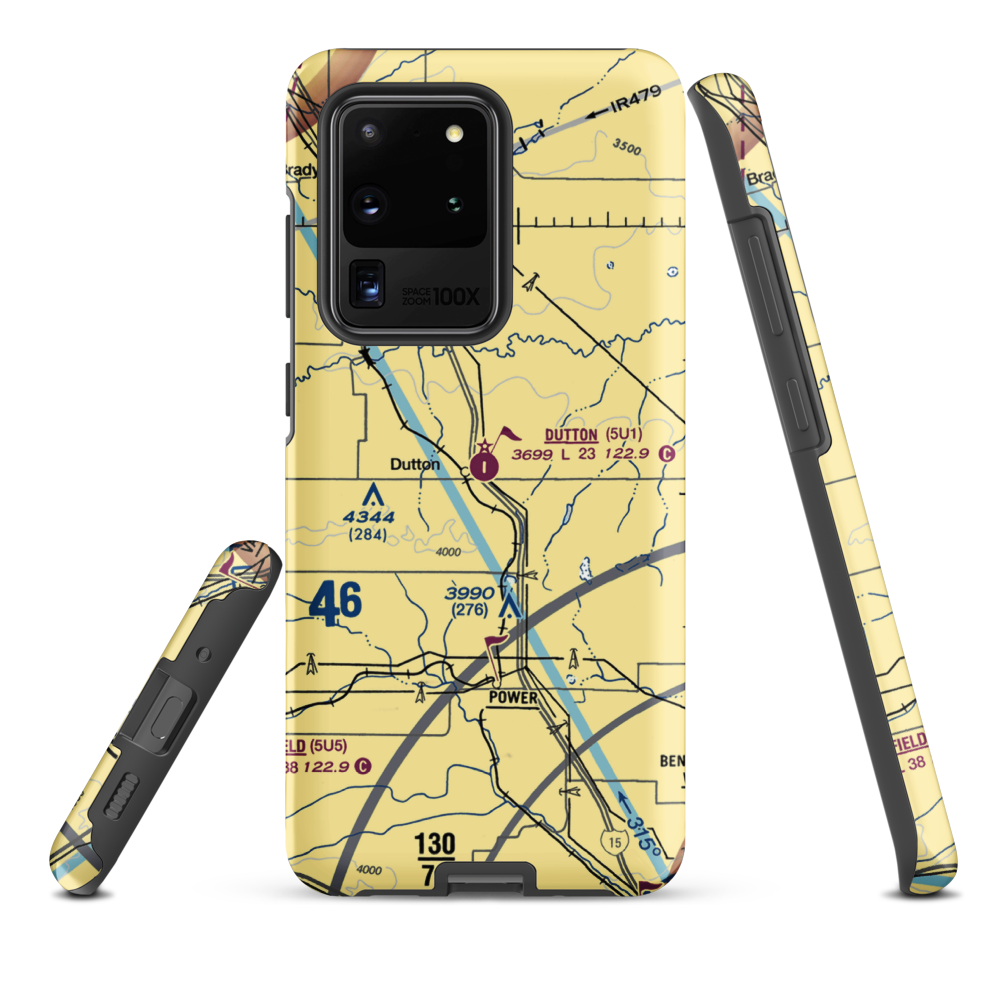 Dutton Airport (5U1) VFR Sectional Samsung Phone Case Samsung Galaxy S20 Ultra model shown