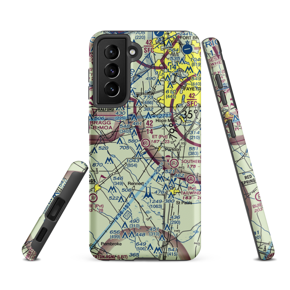 E T Field (NC71) VFR Sectional Samsung Phone Case Samsung Galaxy S21 FE model shown