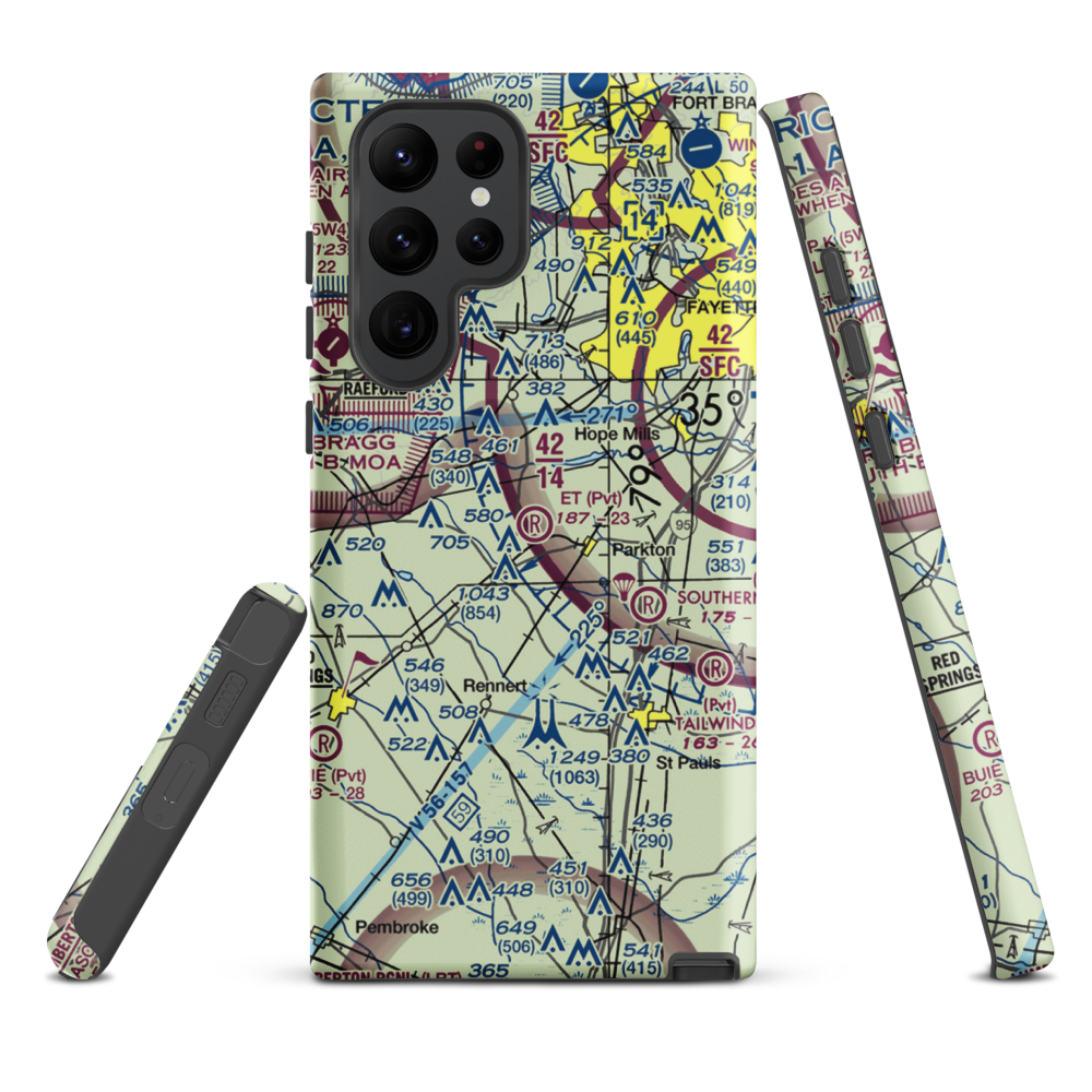 E T Field (NC71) VFR Sectional Samsung Phone Case Samsung Galaxy S22 Ultra model shown