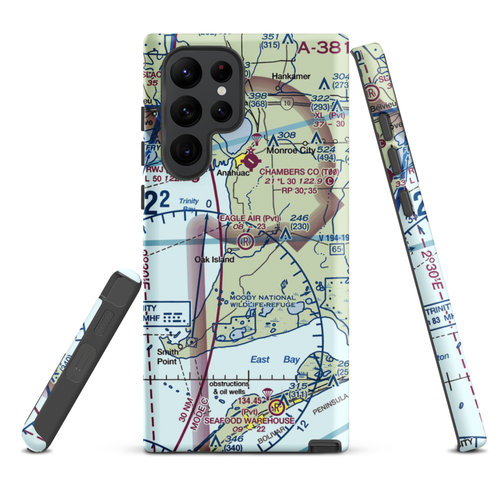 Eagle Air Airport (1TS0) VFR Sectional Samsung Phone Case Samsung Galaxy S22 Ultra model shown