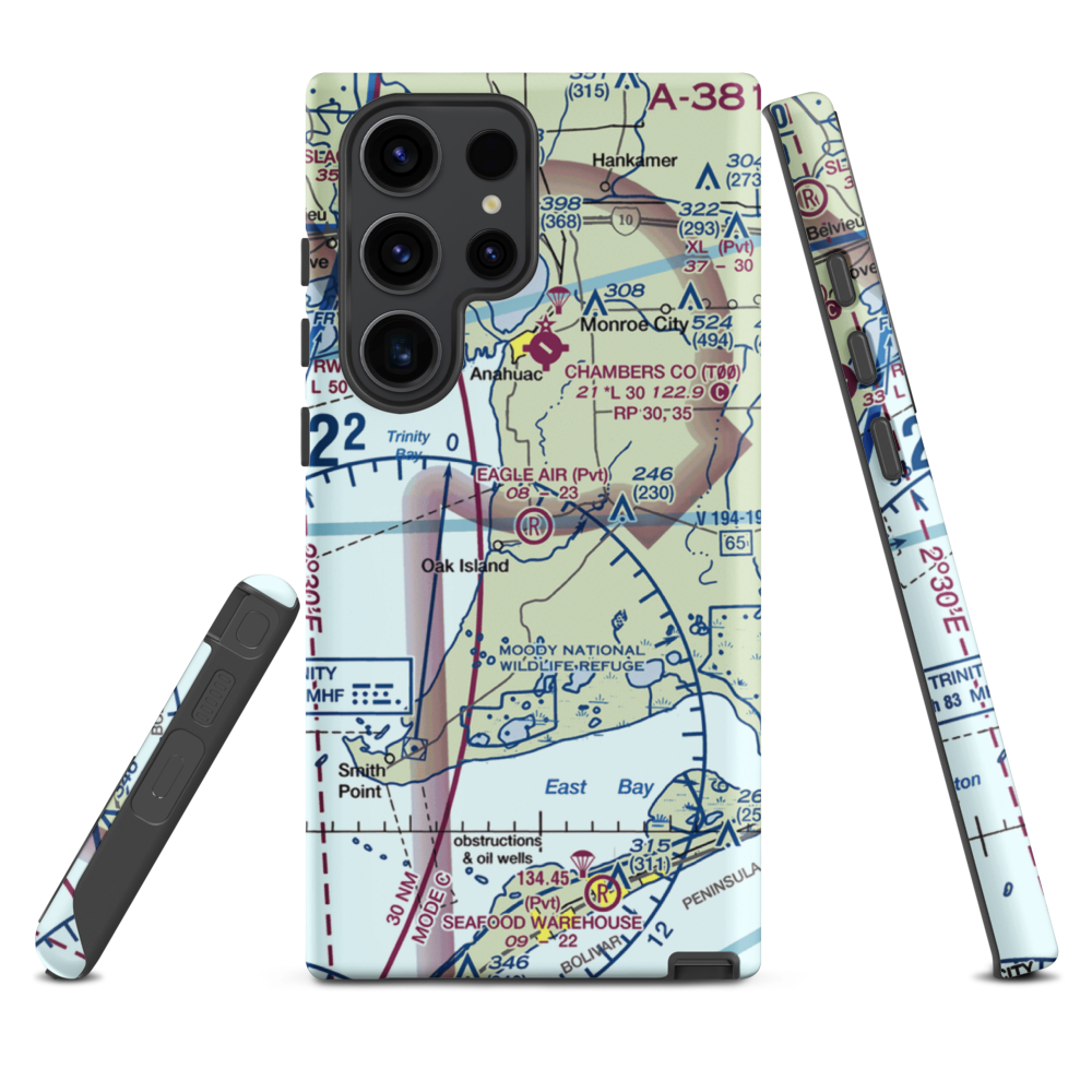 Eagle Air Airport (1TS0) VFR Sectional Samsung Phone Case Samsung Galaxy S23 Ultra model shown
