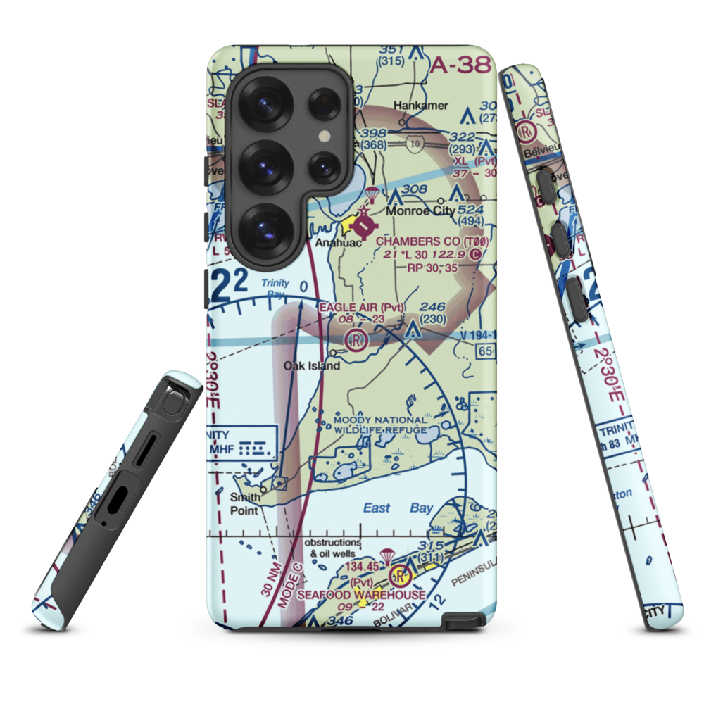 Eagle Air Airport (1TS0) VFR Sectional Samsung Phone Case Samsung Galaxy S25 Ultra model shown