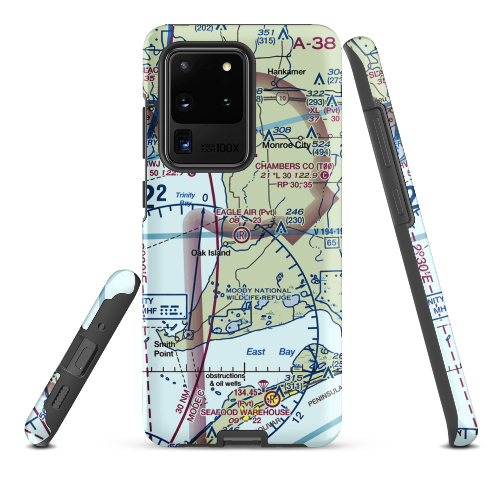 Eagle Air Airport (1TS0) VFR Sectional Samsung Phone Case Samsung Galaxy S20 Ultra model shown