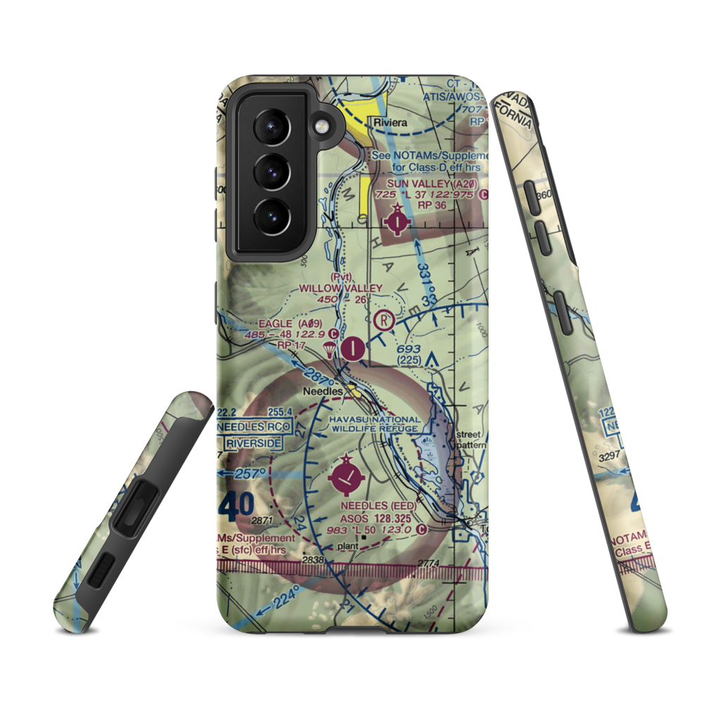 Eagle Airpark (A09) VFR Sectional Samsung Phone Case Samsung Galaxy S21 FE model shown