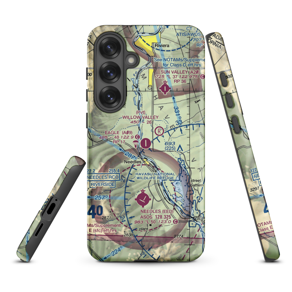 Eagle Airpark (A09) VFR Sectional Samsung Phone Case Samsung Galaxy S25 Plus model shown
