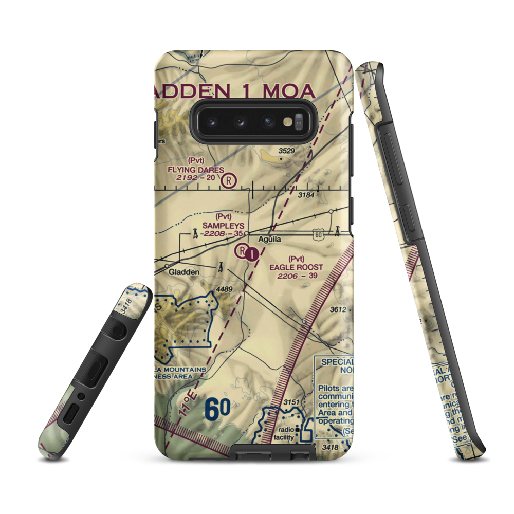 Eagle Roost Airpark (27AZ) VFR Sectional Samsung Phone Case Samsung Galaxy S10 Plus model shown