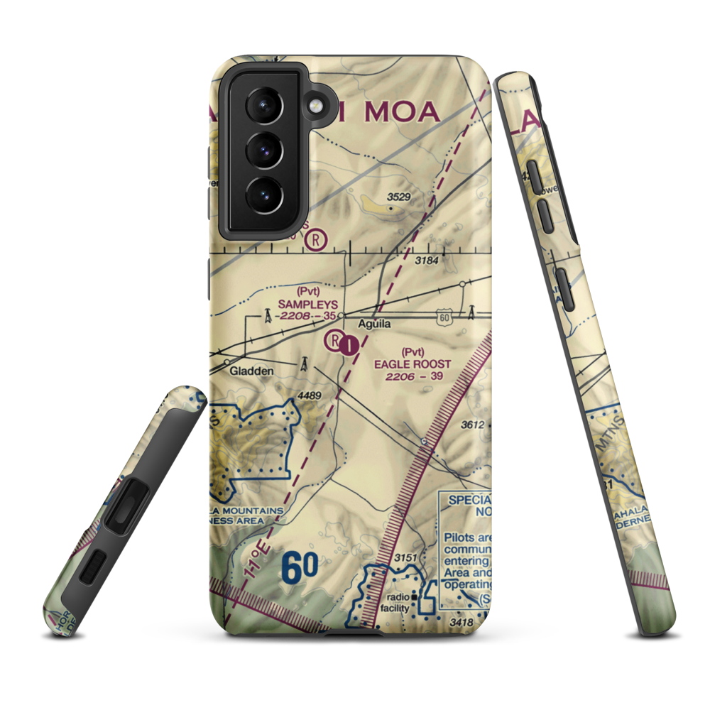 Eagle Roost Airpark (27AZ) VFR Sectional Samsung Phone Case Samsung Galaxy S21 FE model shown