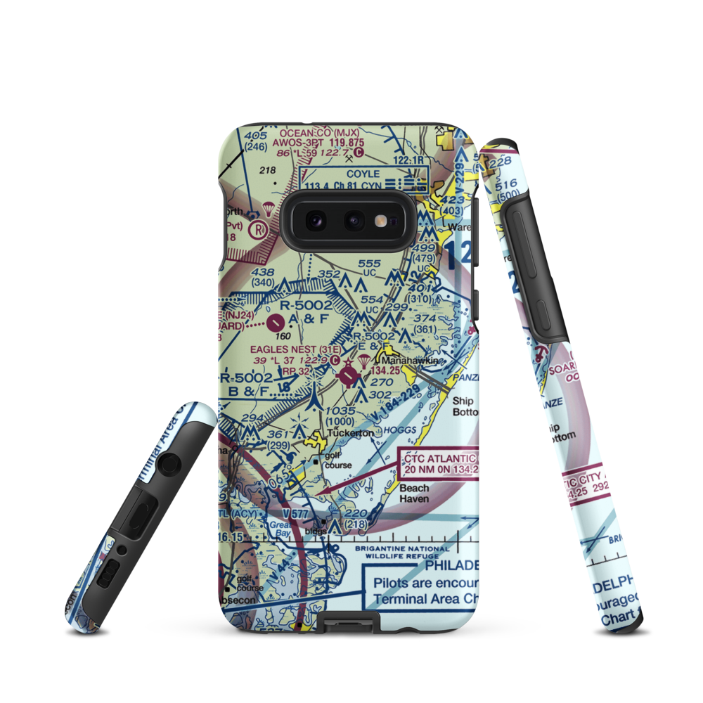 Eagles Nest Airport (31E) VFR Sectional Samsung Phone Case Samsung Galaxy S10e model shown