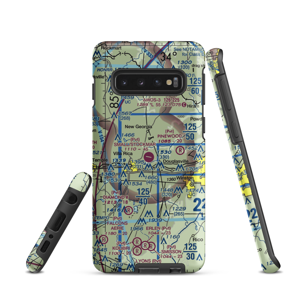 Earl L. Small Jr. Field/Stockmar Airport (20GA) VFR Sectional Samsung Phone Case Samsung Galaxy S10 model shown