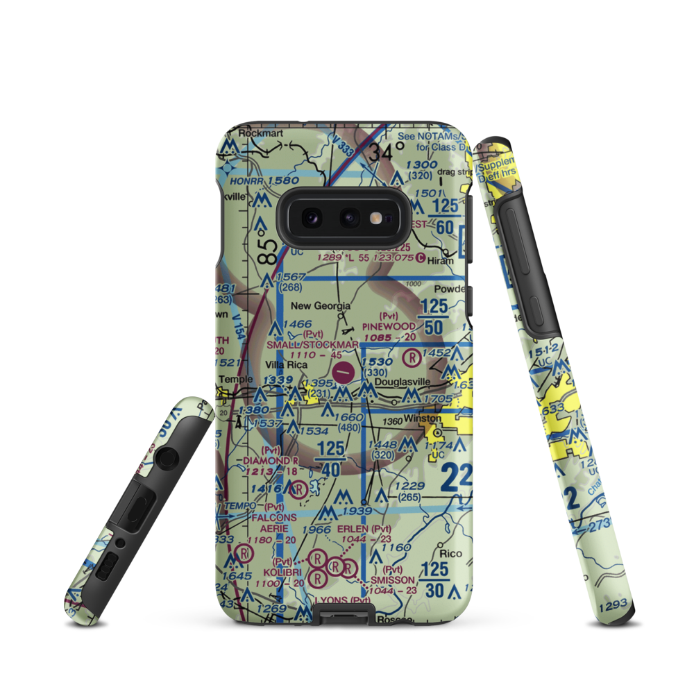 Earl L. Small Jr. Field/Stockmar Airport (20GA) VFR Sectional Samsung Phone Case Samsung Galaxy S10e model shown