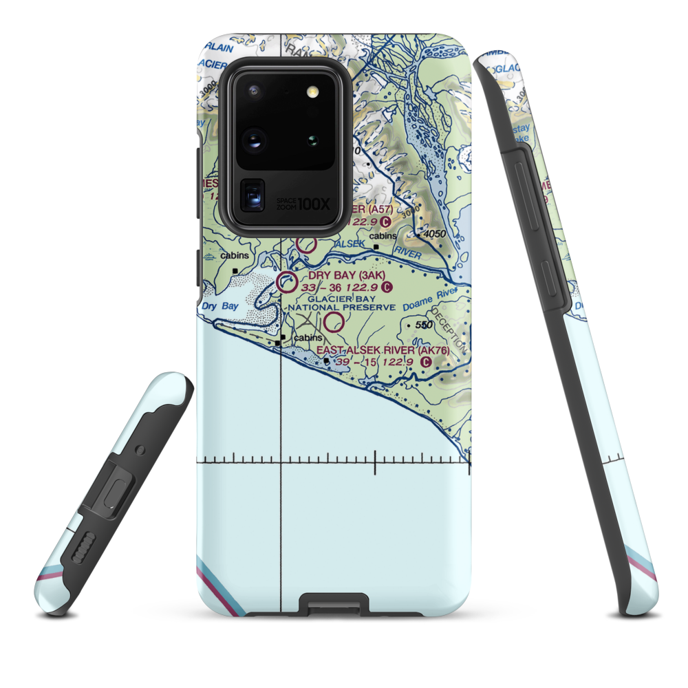 East Alsek River Airport (AK76) VFR Sectional Samsung Phone Case Samsung Galaxy S20 Ultra model shown