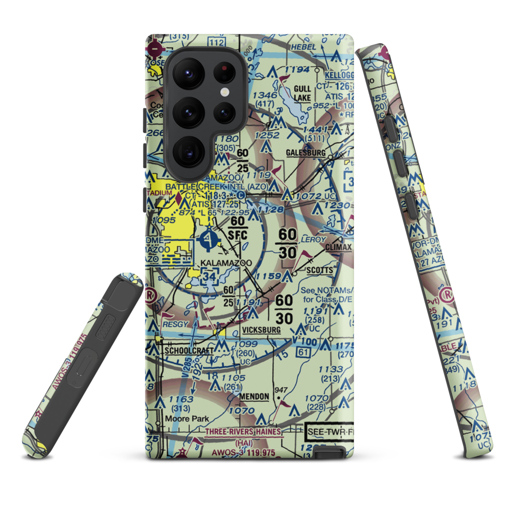 East Lake Airport (66MI) VFR Sectional Samsung Phone Case Samsung Galaxy S22 Ultra model shown