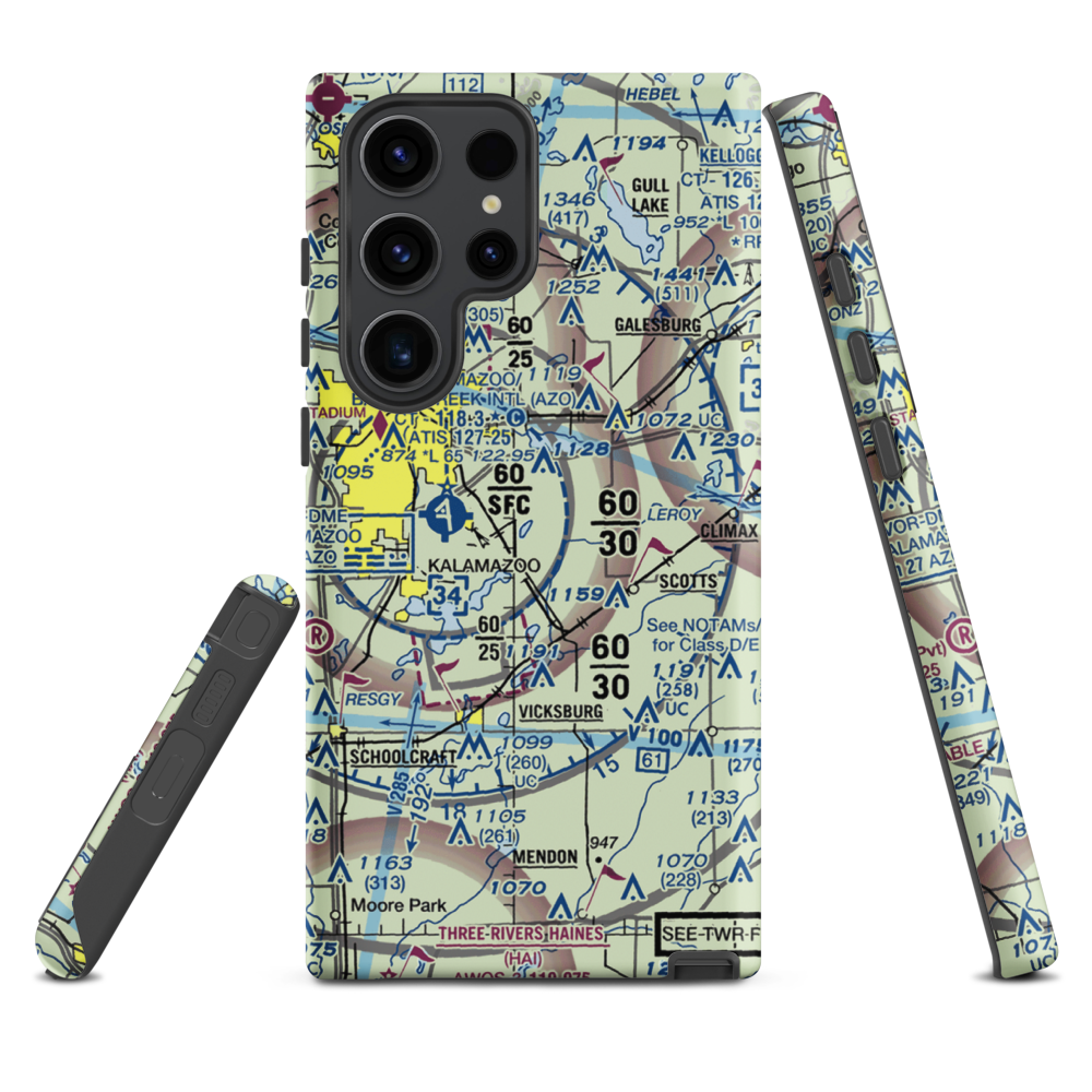 East Lake Airport (66MI) VFR Sectional Samsung Phone Case Samsung Galaxy S23 Ultra model shown