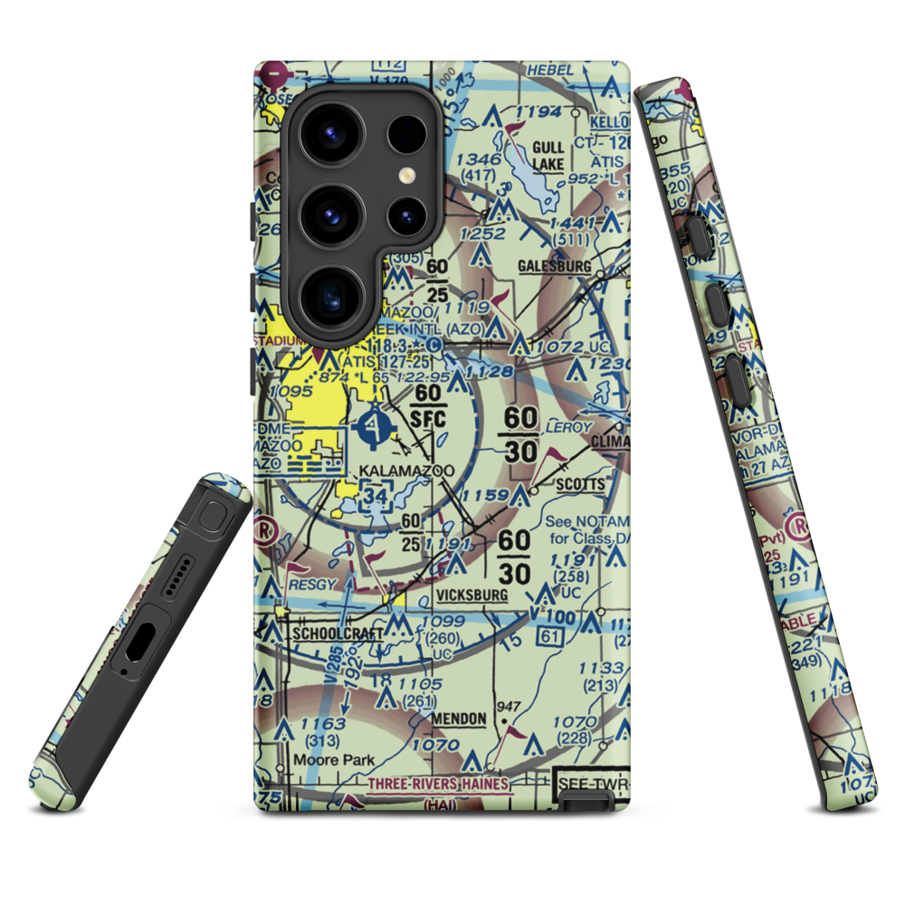 East Lake Airport (66MI) VFR Sectional Samsung Phone Case Samsung Galaxy S24 Ultra model shown