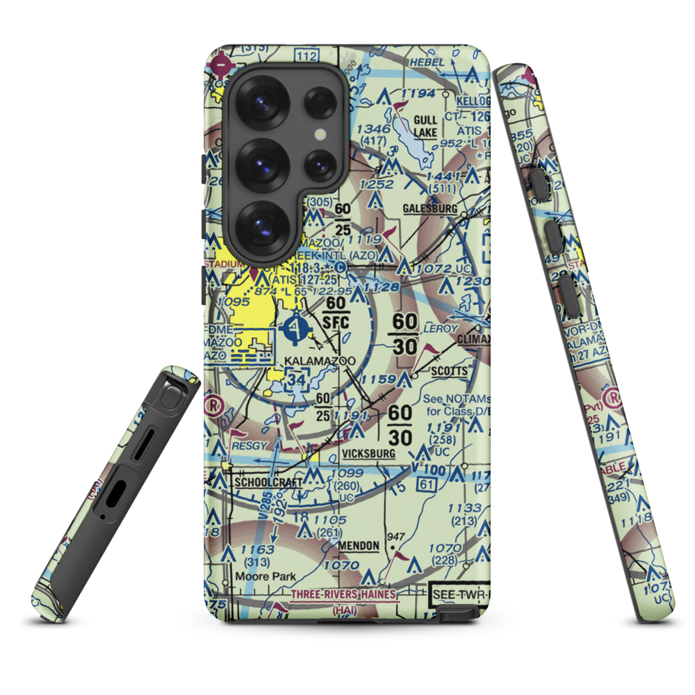 East Lake Airport (66MI) VFR Sectional Samsung Phone Case Samsung Galaxy S25 Ultra model shown