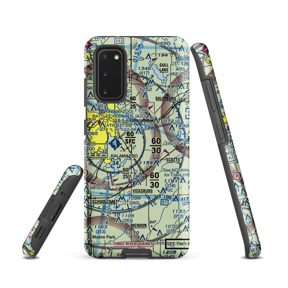 East Lake Airport (66MI) VFR Sectional Samsung Phone Case Samsung Galaxy S20 model shown