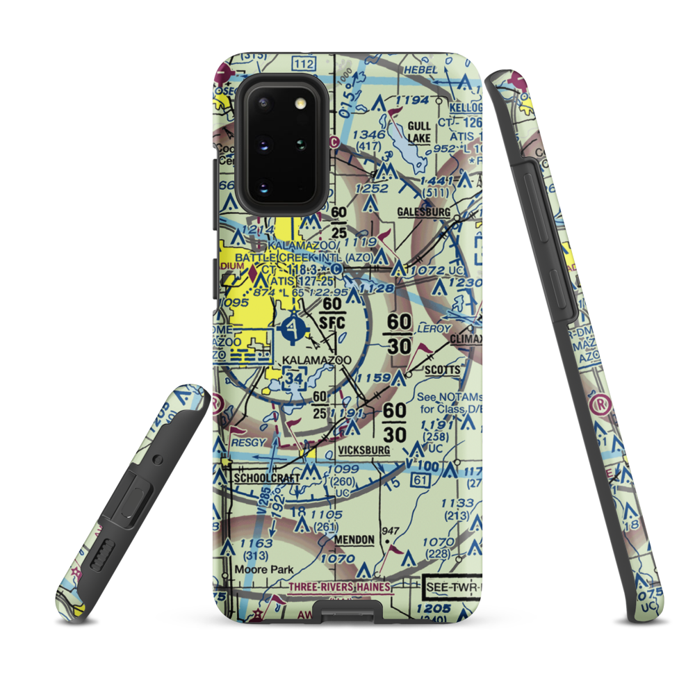 East Lake Airport (66MI) VFR Sectional Samsung Phone Case Samsung Galaxy S20 Plus model shown