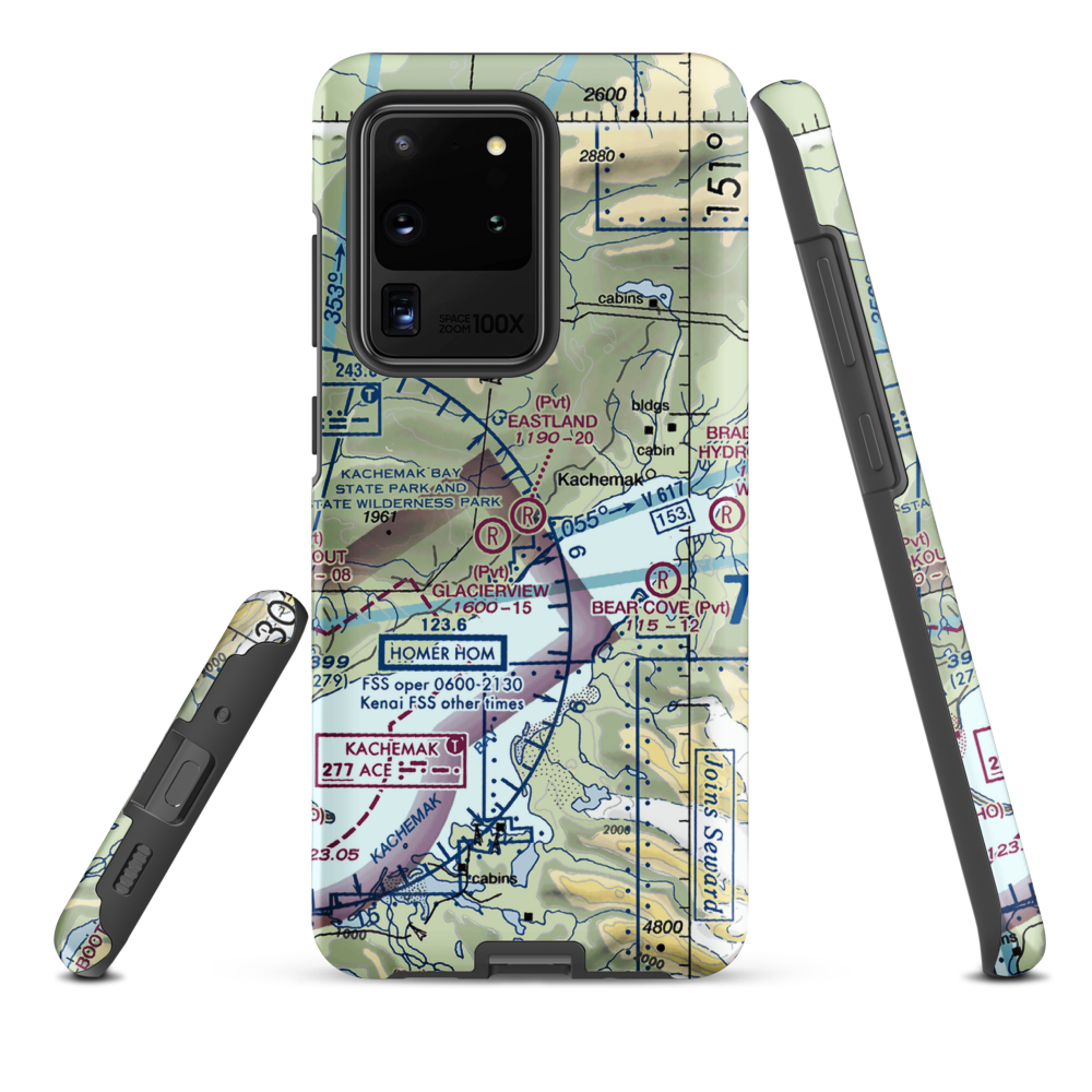 Eastland Airport (98AK) VFR Sectional Samsung Phone Case Samsung Galaxy S20 Ultra model shown