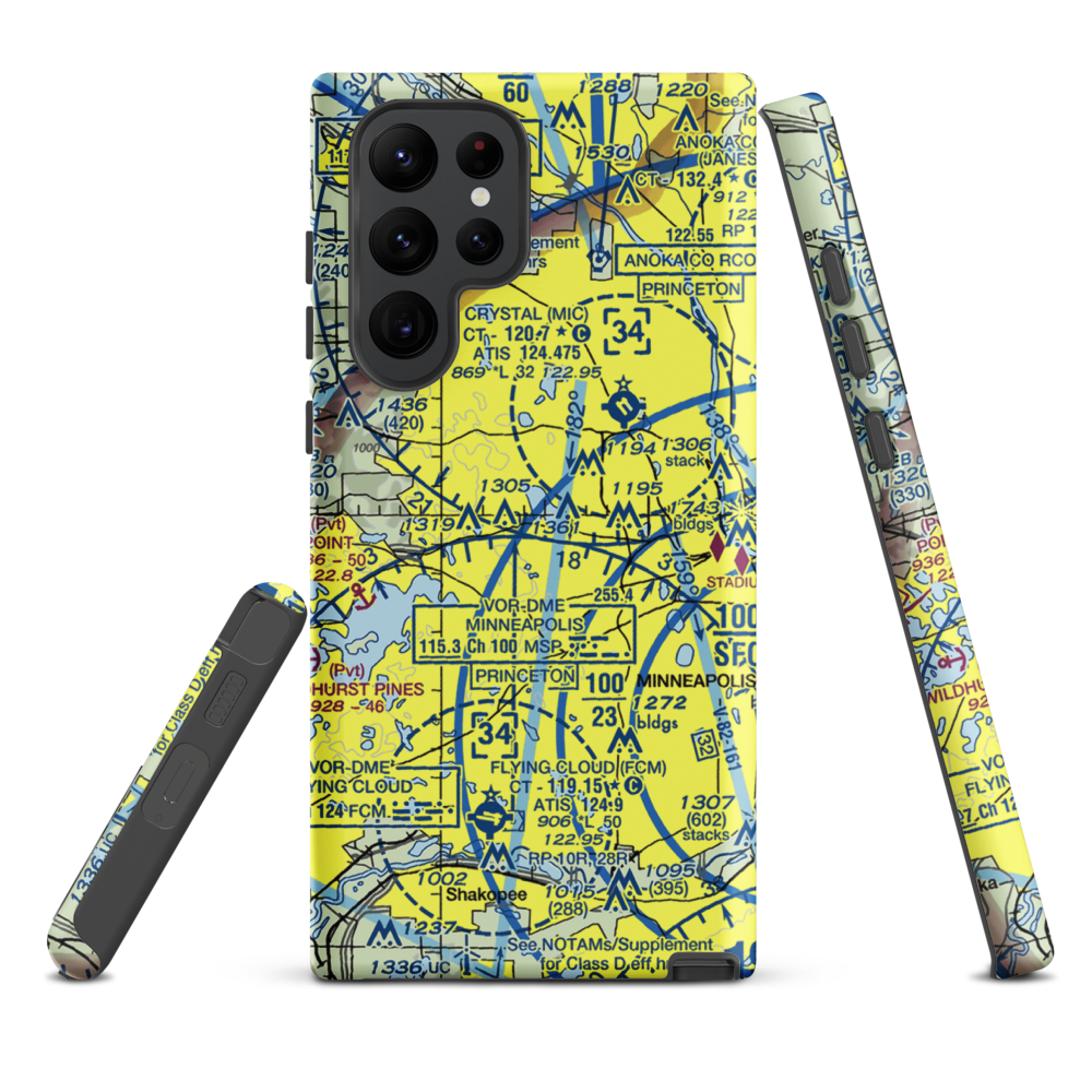 Eastmans Medicine Lake Seaplane Base (22MN) VFR Sectional Samsung Phone Case Samsung Galaxy S22 Ultra model shown