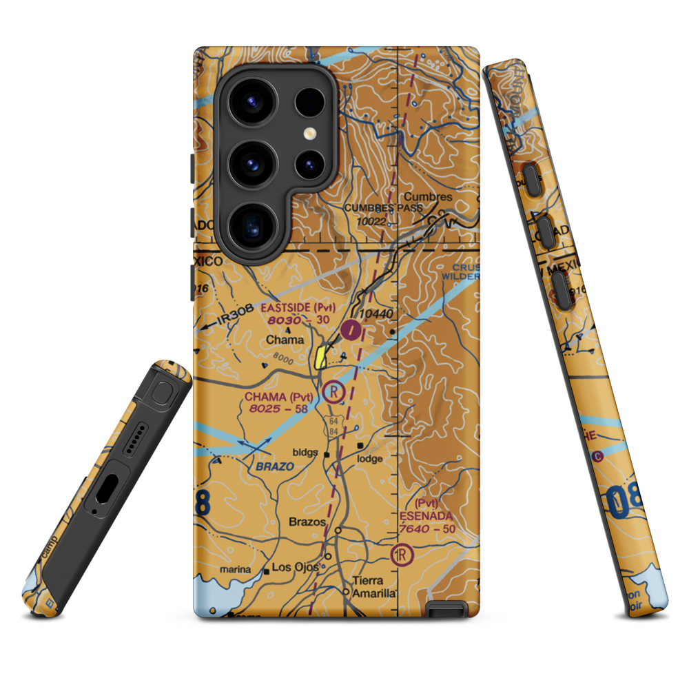 Eastside Airport (NM24) VFR Sectional Samsung Phone Case Samsung Galaxy S24 Ultra model shown