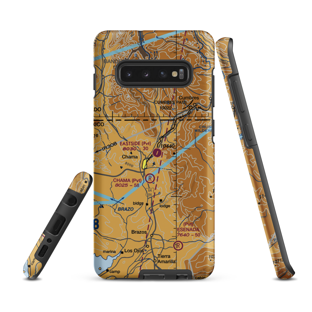 Eastside Airport (NM24) VFR Sectional Samsung Phone Case Samsung Galaxy S10 Plus model shown