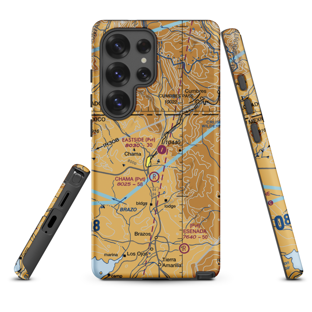Eastside Airport (NM24) VFR Sectional Samsung Phone Case Samsung Galaxy S25 Ultra model shown