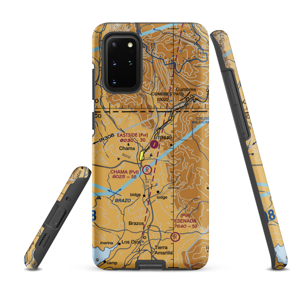 Eastside Airport (NM24) VFR Sectional Samsung Phone Case Samsung Galaxy S20 Plus model shown