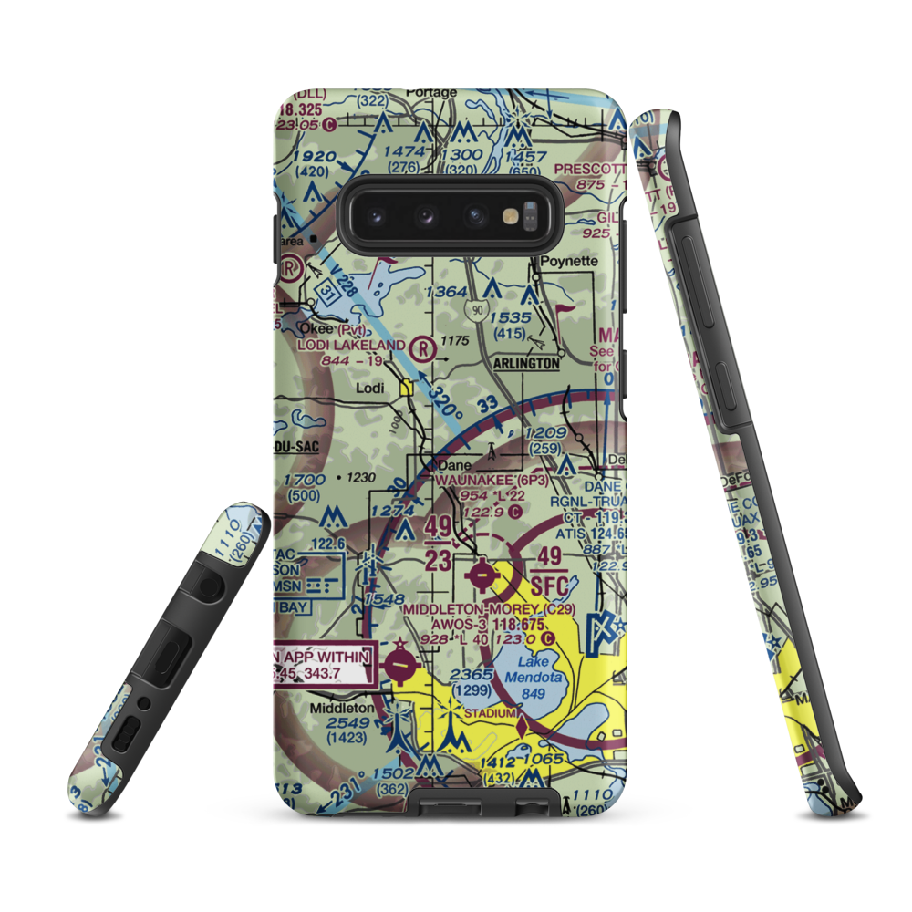 Eberle Ranch Airport (5WN2) VFR Sectional Samsung Phone Case Samsung Galaxy S10 Plus model shown
