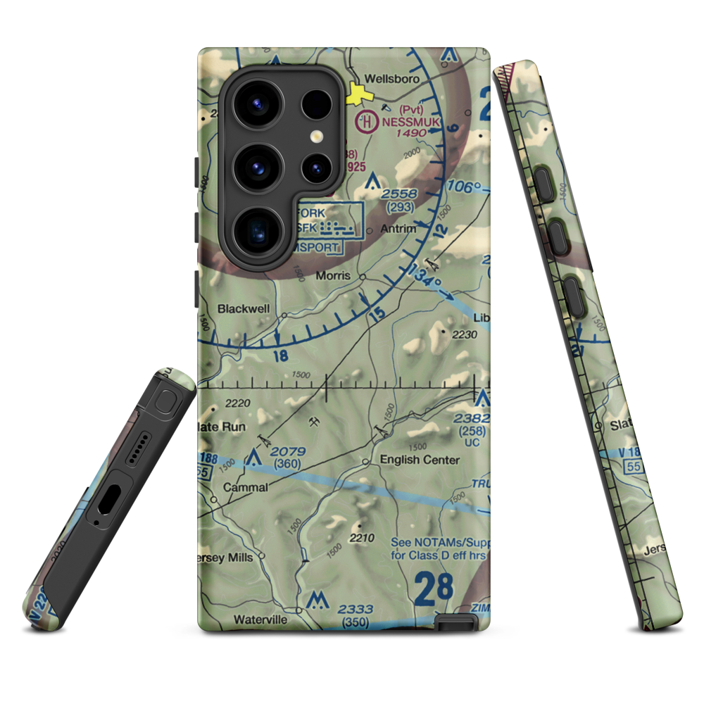 Echo Airport (PN0) VFR Sectional Samsung Phone Case Samsung Galaxy S24 Ultra model shown