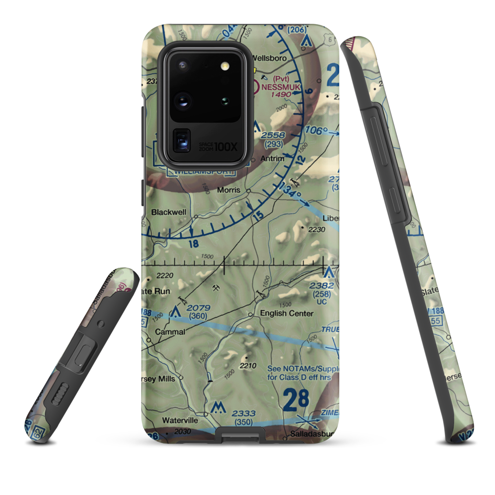 Echo Airport (PN0) VFR Sectional Samsung Phone Case Samsung Galaxy S20 Ultra model shown