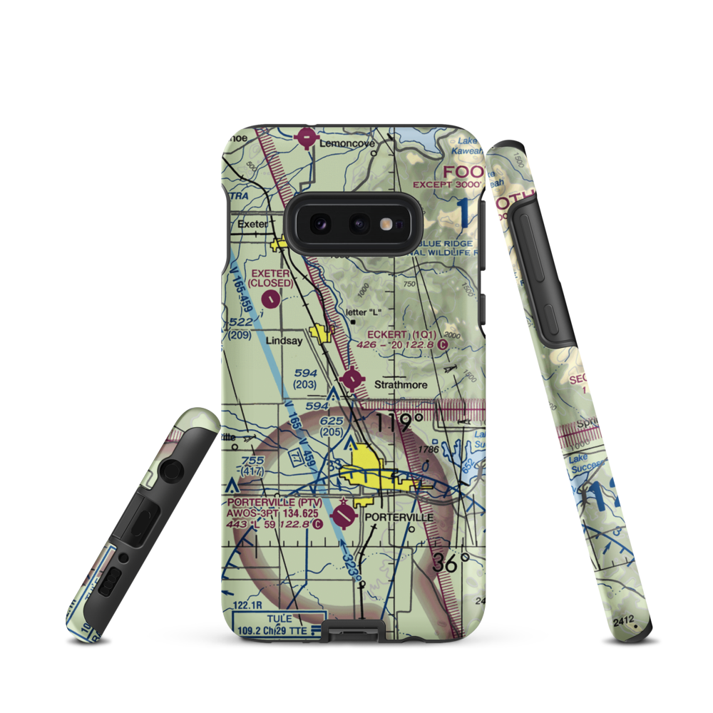 Eckert Field (1Q1) VFR Sectional Samsung Phone Case Samsung Galaxy S10 Plus model shown