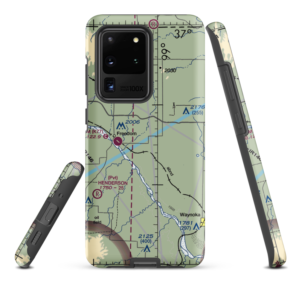 Eden Ranch Airport (OK40) VFR Sectional Samsung Phone Case Samsung Galaxy S20 Ultra model shown