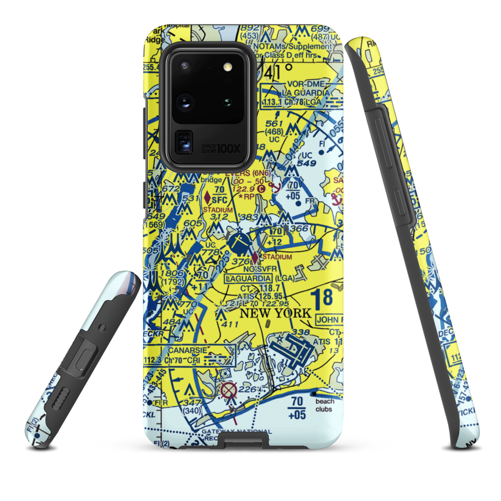 Edo Seaplane Base (4NY2) VFR Sectional Samsung Phone Case Samsung Galaxy S20 Ultra model shown