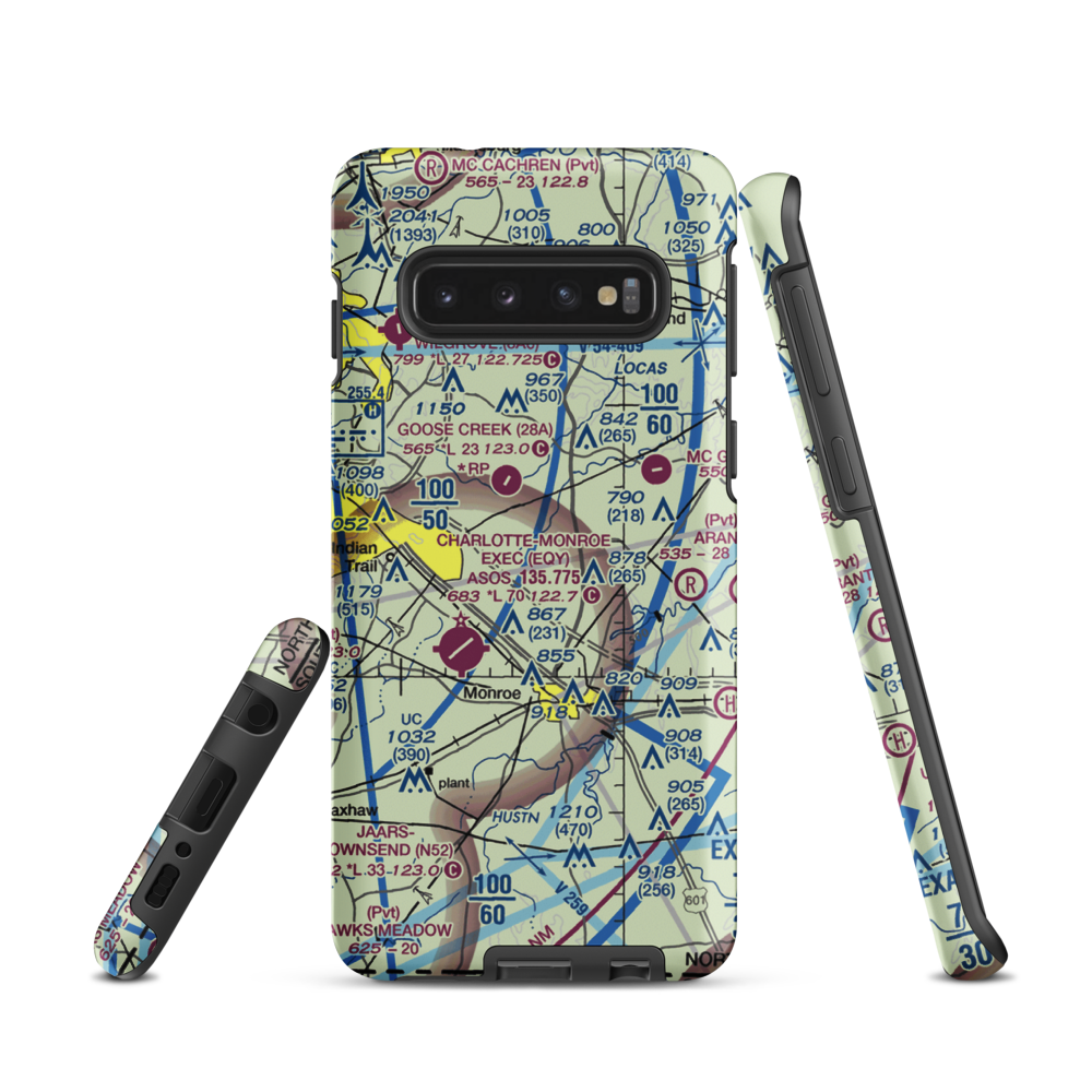 Edwards Airport (9NC3) VFR Sectional Samsung Phone Case Samsung Galaxy S10 model shown