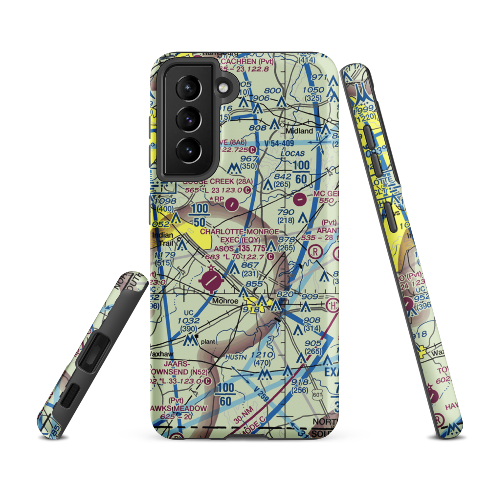Edwards Airport (9NC3) VFR Sectional Samsung Phone Case Samsung Galaxy S21 FE model shown