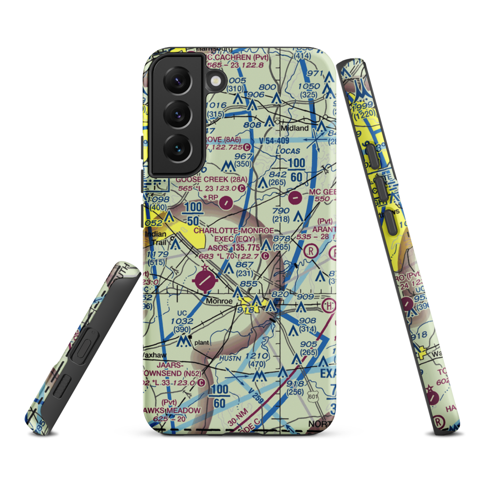 Edwards Airport (9NC3) VFR Sectional Samsung Phone Case Samsung Galaxy S22 Plus model shown