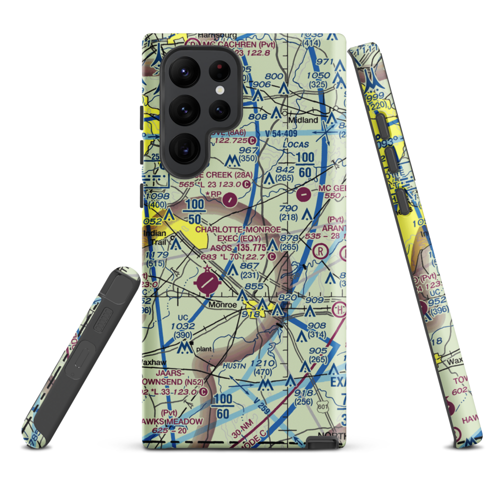 Edwards Airport (9NC3) VFR Sectional Samsung Phone Case Samsung Galaxy S22 Ultra model shown