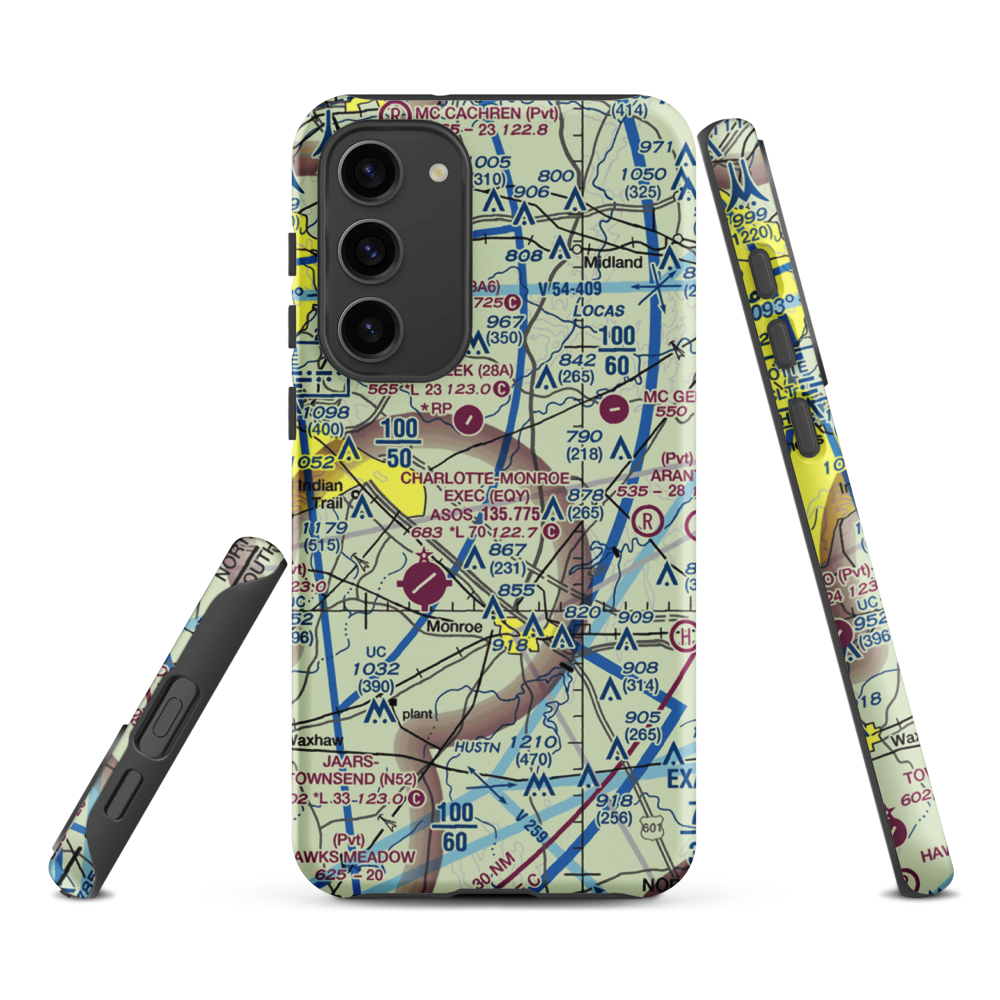 Edwards Airport (9NC3) VFR Sectional Samsung Phone Case Samsung Galaxy S23 Plus model shown
