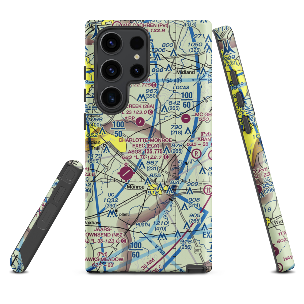 Edwards Airport (9NC3) VFR Sectional Samsung Phone Case Samsung Galaxy S23 Ultra model shown